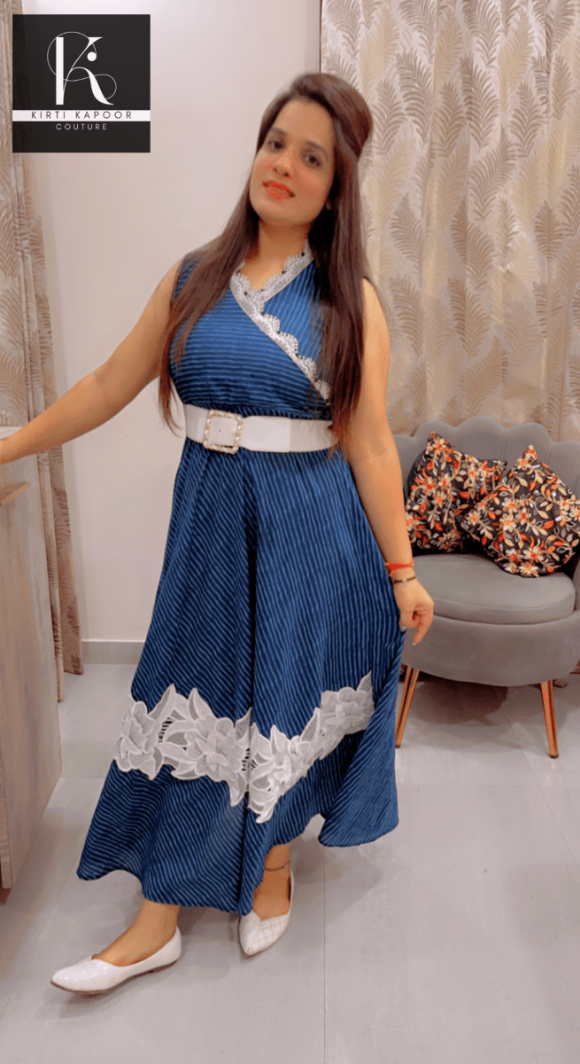 Cotton Kurti With Heavy Lace Work - Kirti Kapoor Couture
