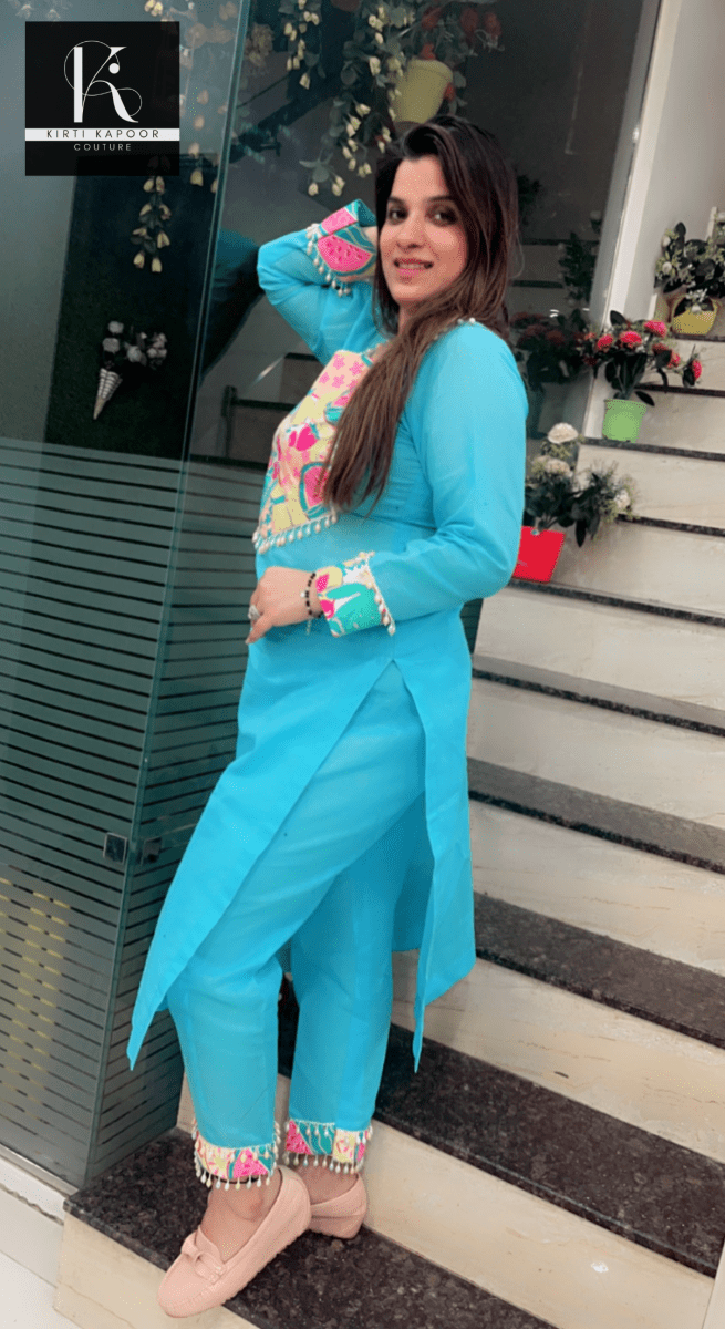 Cotton Summer Co - ord with Fruity - Fabric Patch - Kirti Kapoor Couture