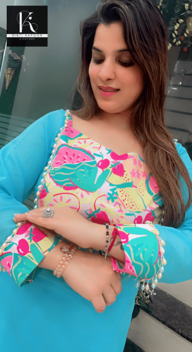Cotton Summer Co - ord with Fruity - Fabric Patch - Kirti Kapoor Couture