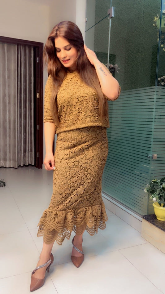 Crochet Skirt & Top - Kirti Kapoor Couture