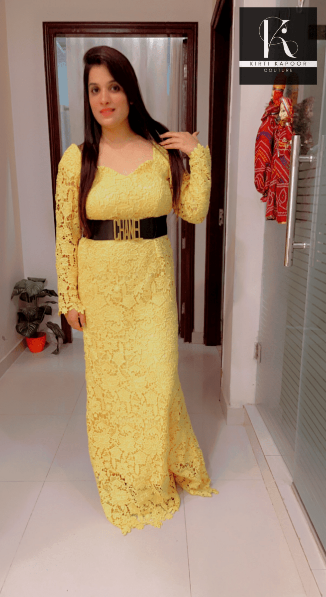 Croshio Fabric Gown - Fully Customisable - Kirti Kapoor Couture