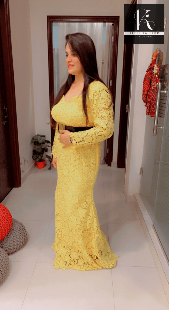 Croshio Fabric Gown - Fully Customisable - Kirti Kapoor Couture