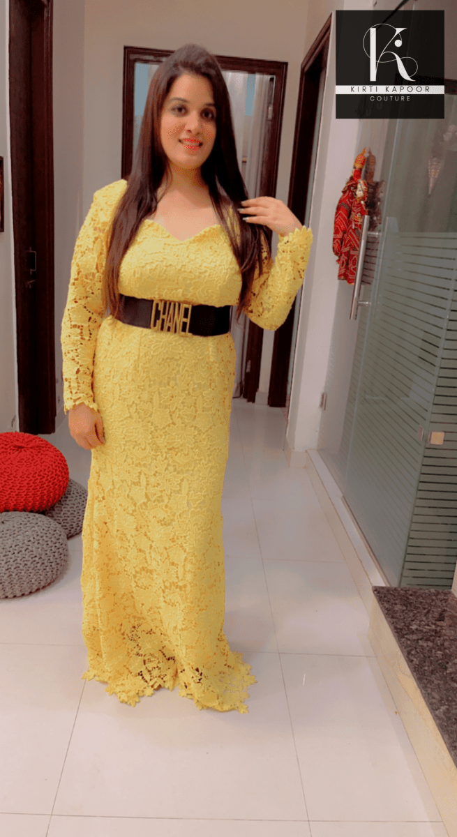 Croshio Fabric Gown - Fully Customisable - Kirti Kapoor Couture