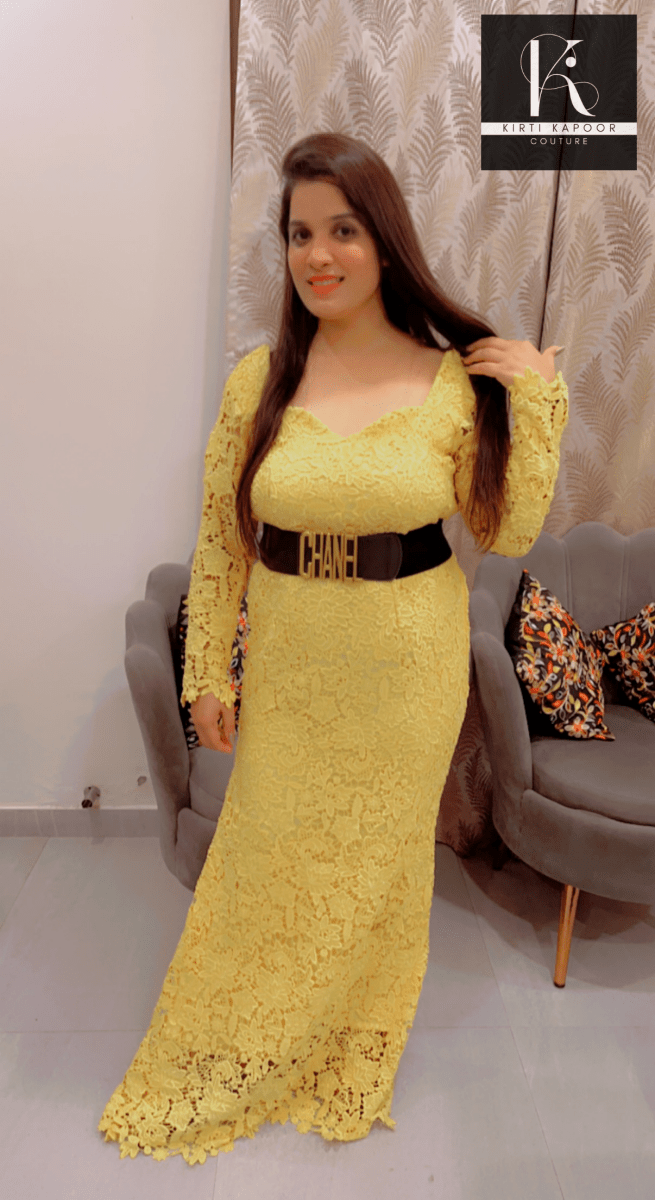 Croshio Fabric Gown - Fully Customisable - Kirti Kapoor Couture