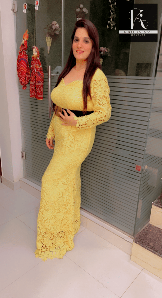 Croshio Fabric Gown - Fully Customisable - Kirti Kapoor Couture
