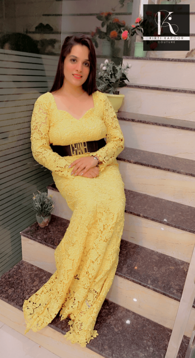 Croshio Fabric Gown - Fully Customisable - Kirti Kapoor Couture