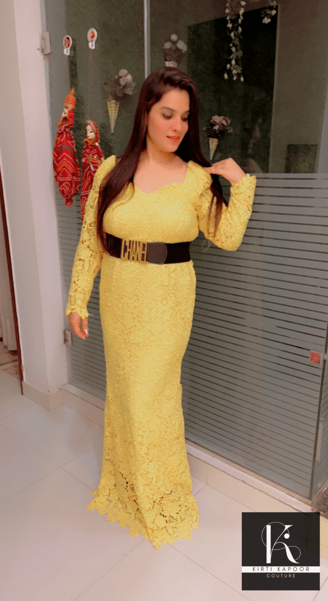 Croshio Fabric Gown - Fully Customisable - Kirti Kapoor Couture