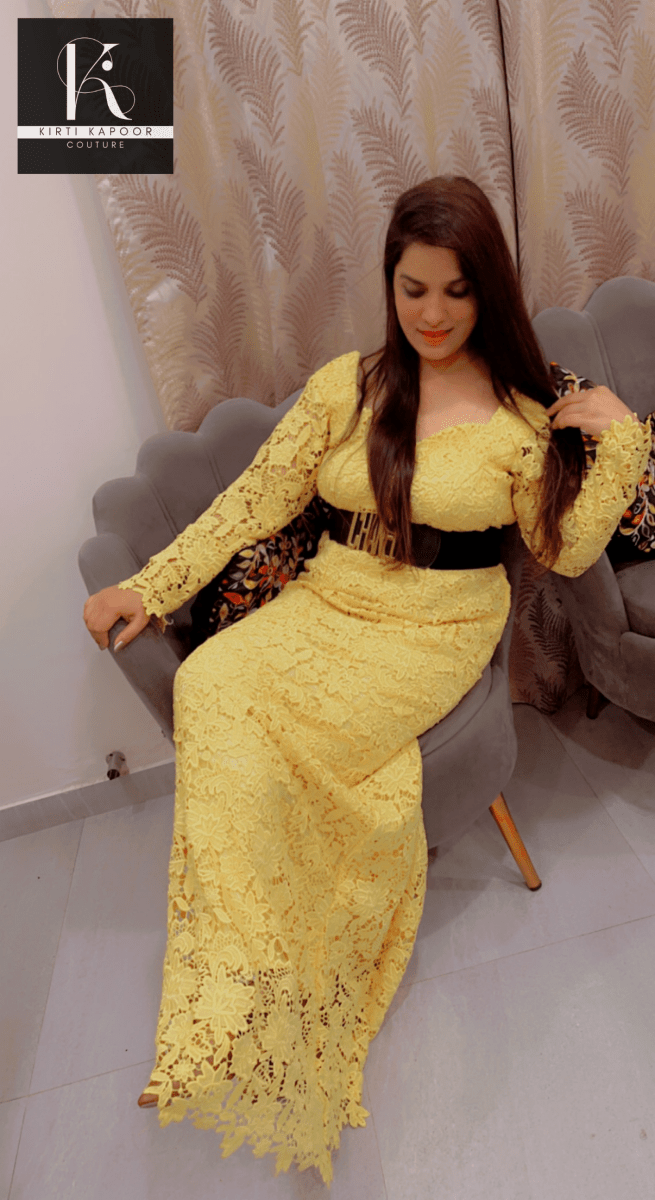 Croshio Fabric Gown - Fully Customisable - Kirti Kapoor Couture