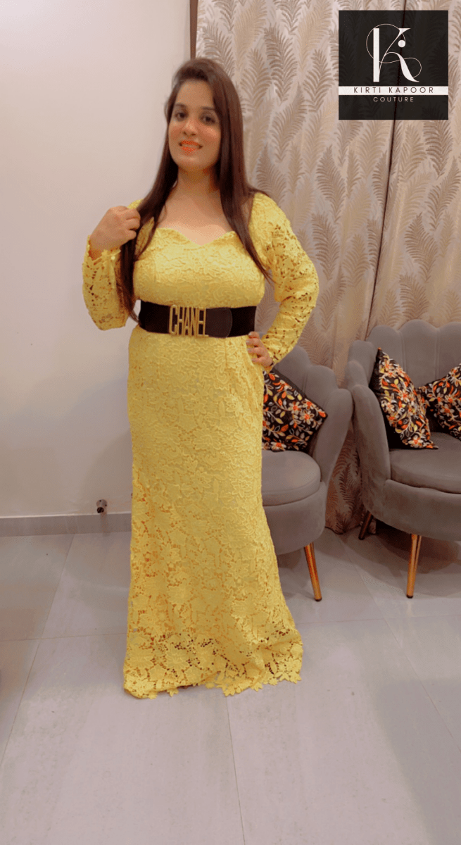 Croshio Fabric Gown - Fully Customisable - Kirti Kapoor Couture