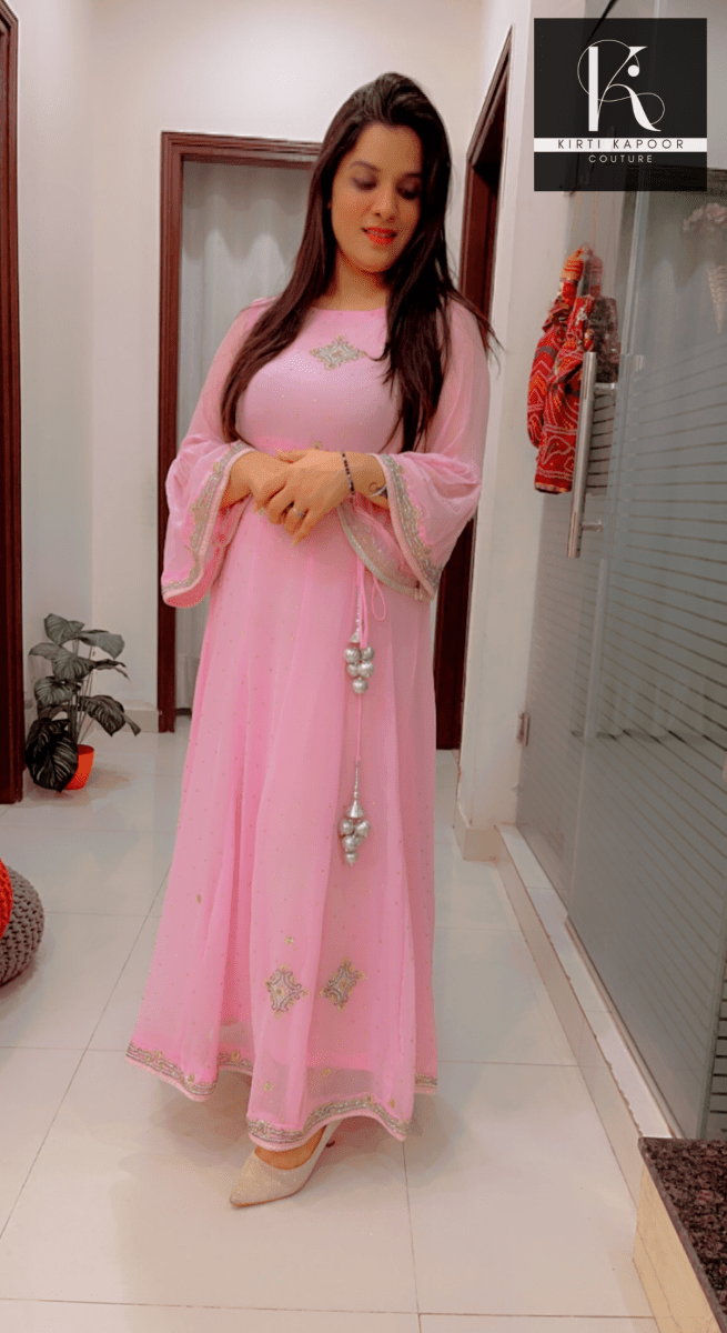 Custom - Made Light Pink Gown by Kirti Kapoor - Kirti Kapoor Couture
