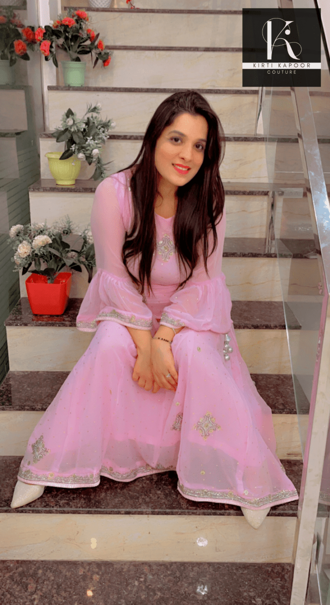 Custom - Made Light Pink Gown by Kirti Kapoor - Kirti Kapoor Couture