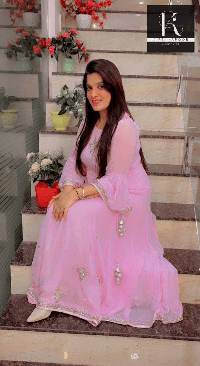 Custom - Made Light Pink Gown by Kirti Kapoor - Kirti Kapoor Couture