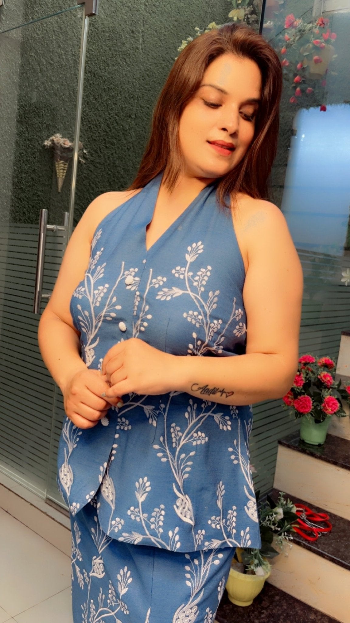 Denim Skirt & Top - Kirti Kapoor Couture