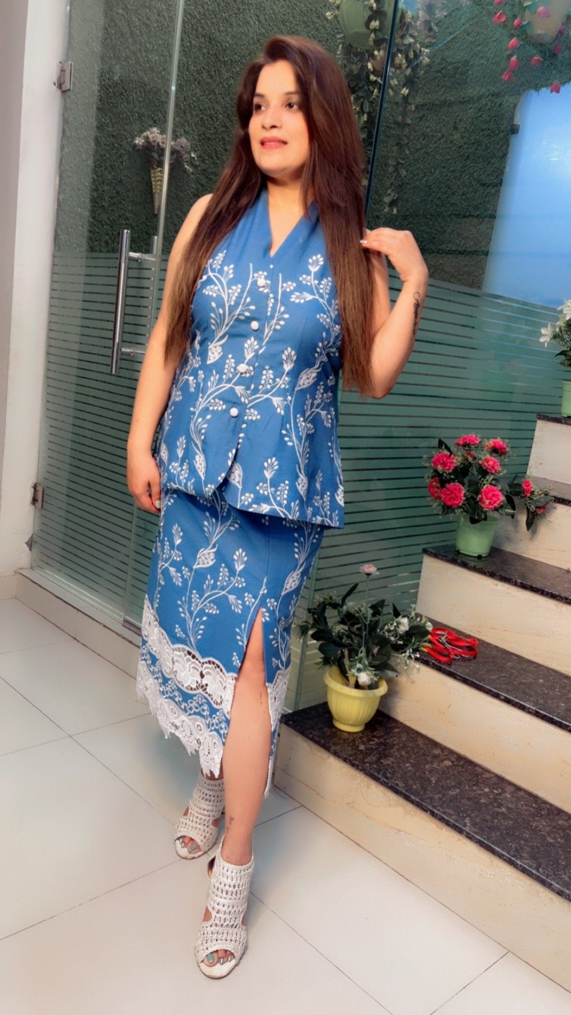 Denim Skirt & Top - Kirti Kapoor Couture