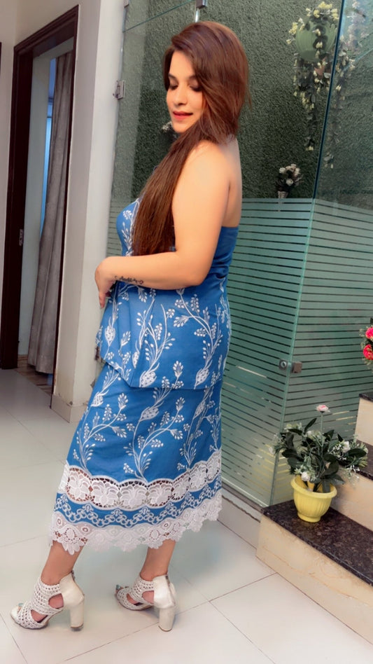 Denim Skirt & Top - Kirti Kapoor Couture