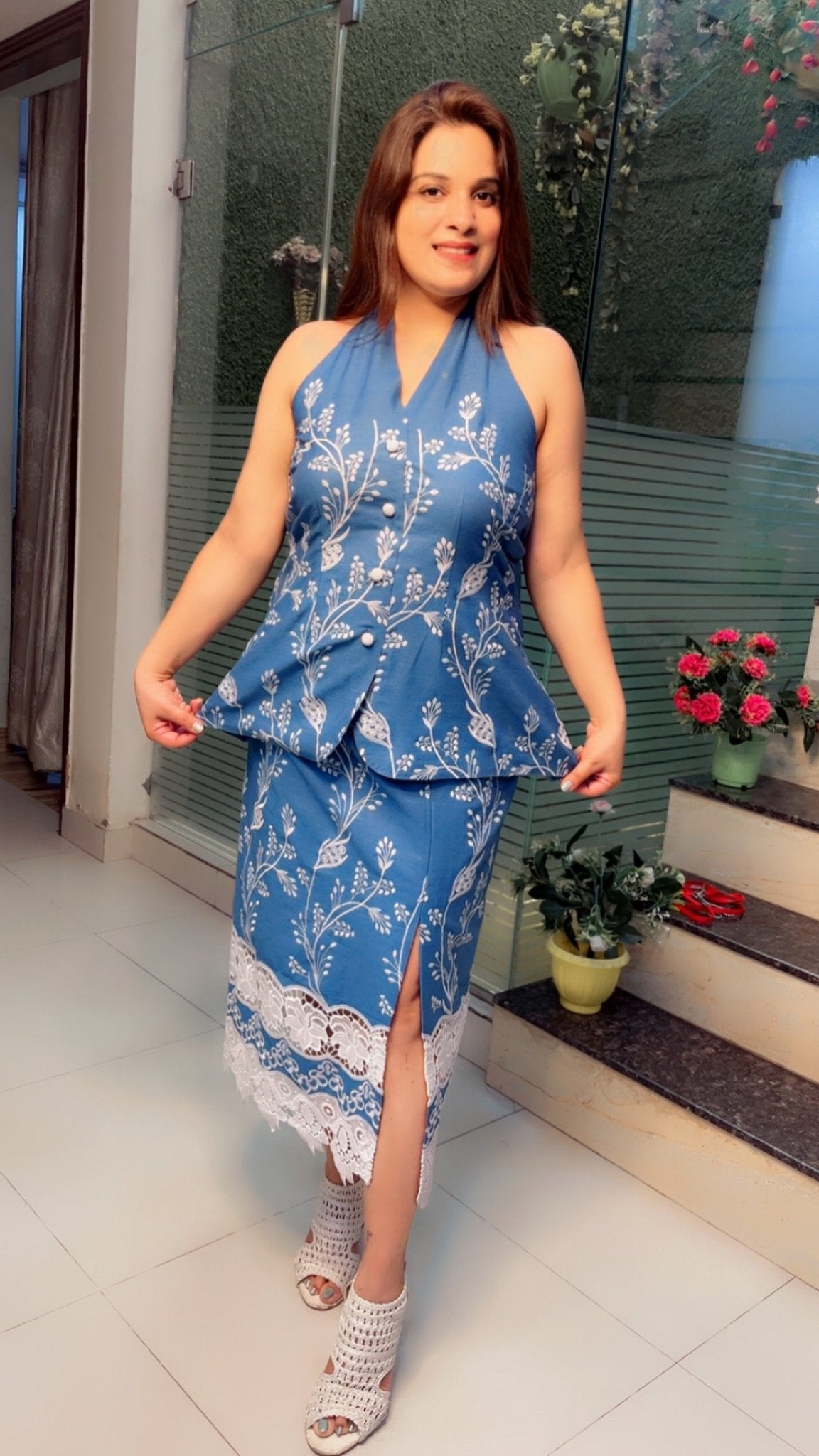 Denim Skirt & Top - Kirti Kapoor Couture
