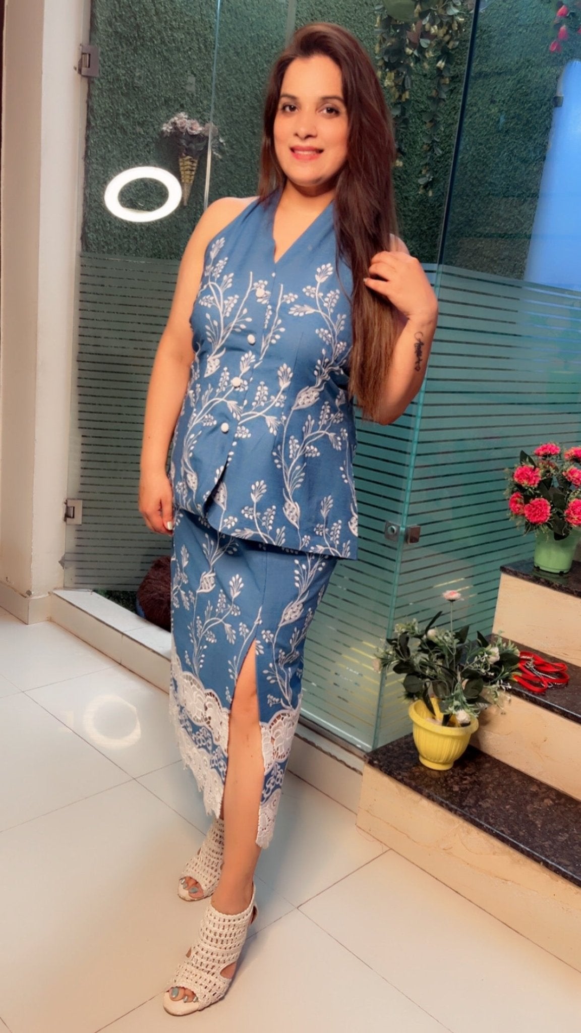Denim Skirt & Top - Kirti Kapoor Couture