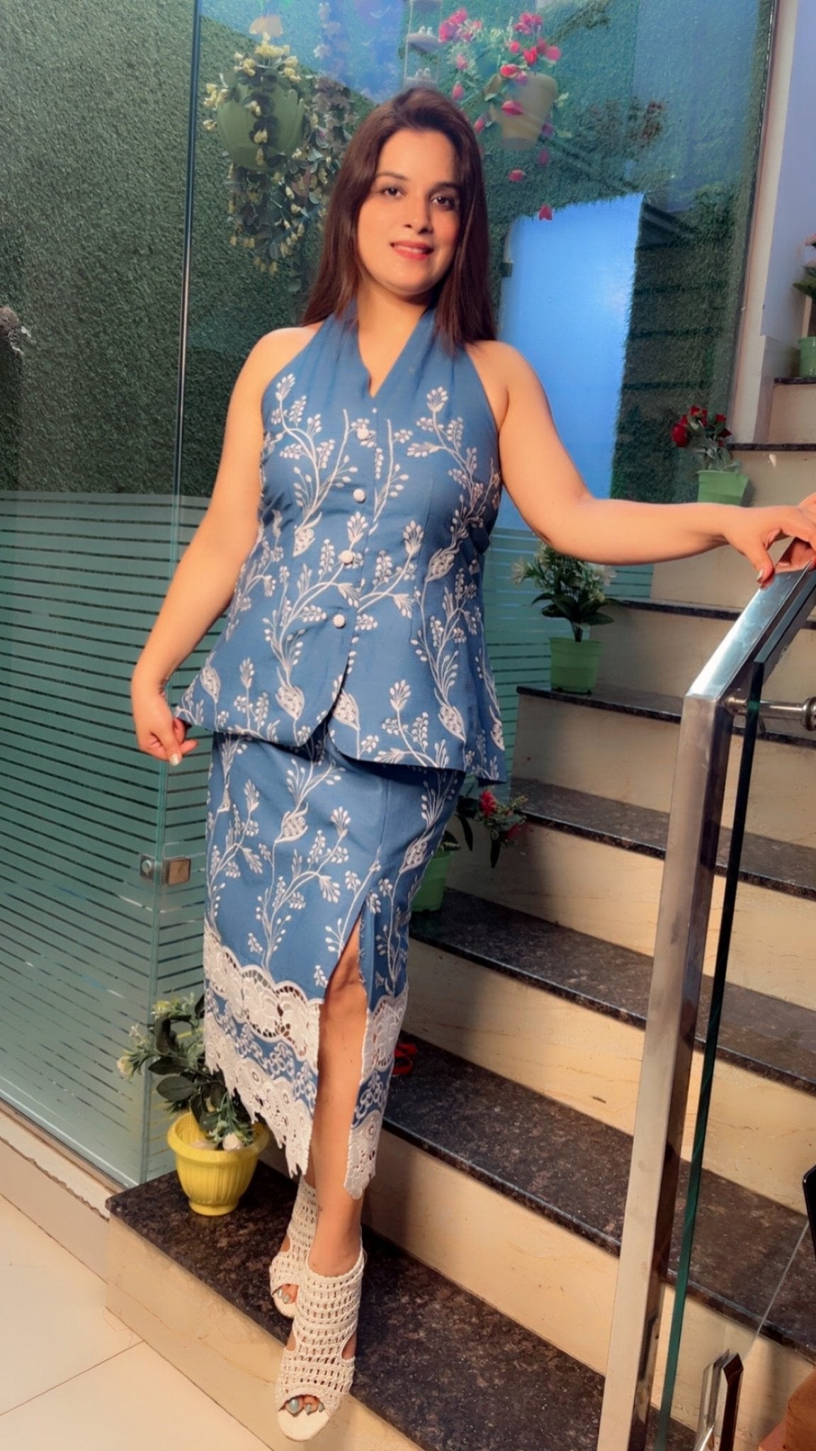 Denim Skirt & Top - Kirti Kapoor Couture