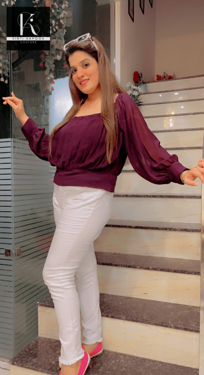 Designer Custom - Made Top by Kirti Kapoor - Kirti Kapoor Couture