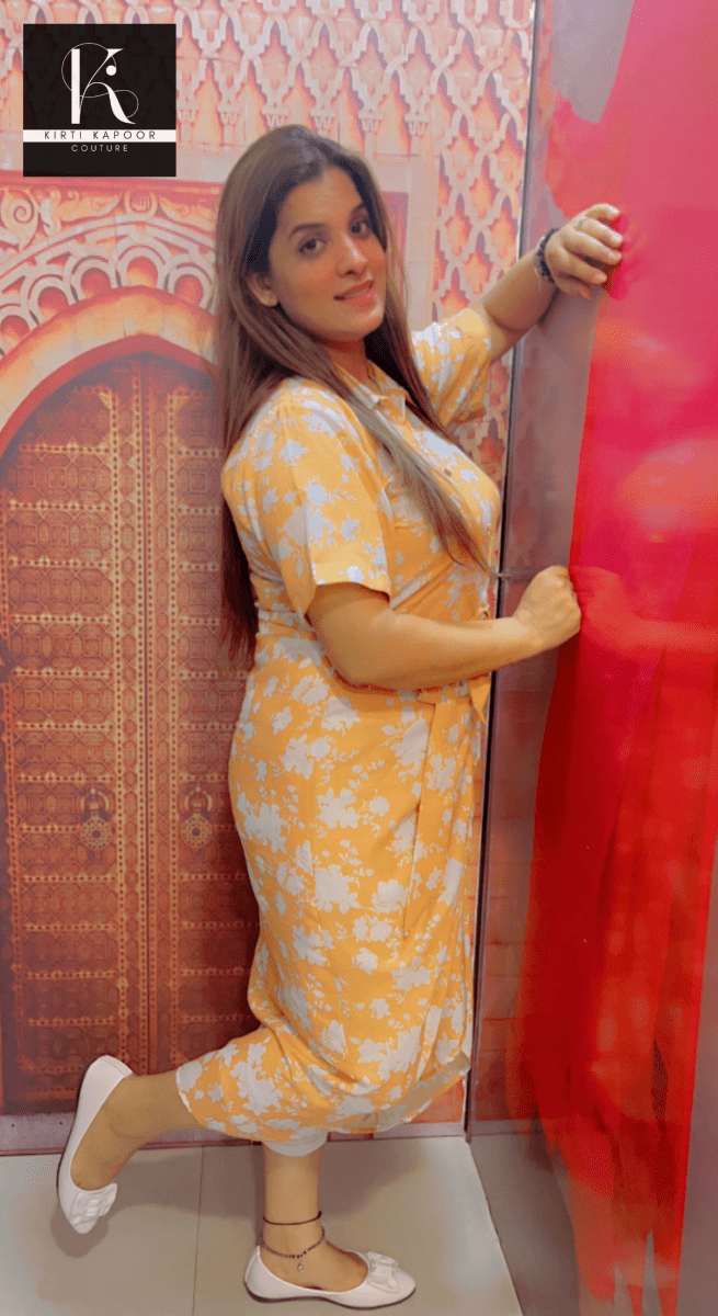 Designer Draped Kurti by Kirti Kapoor - Kirti Kapoor Couture