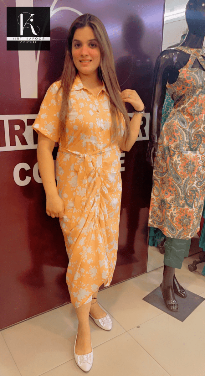 Designer Draped Kurti by Kirti Kapoor - Kirti Kapoor Couture
