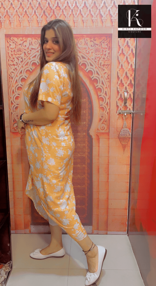 Designer Draped Kurti by Kirti Kapoor - Kirti Kapoor Couture