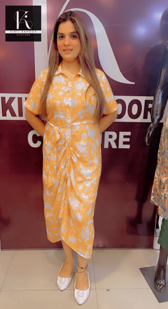 Designer Draped Kurti by Kirti Kapoor - Kirti Kapoor Couture