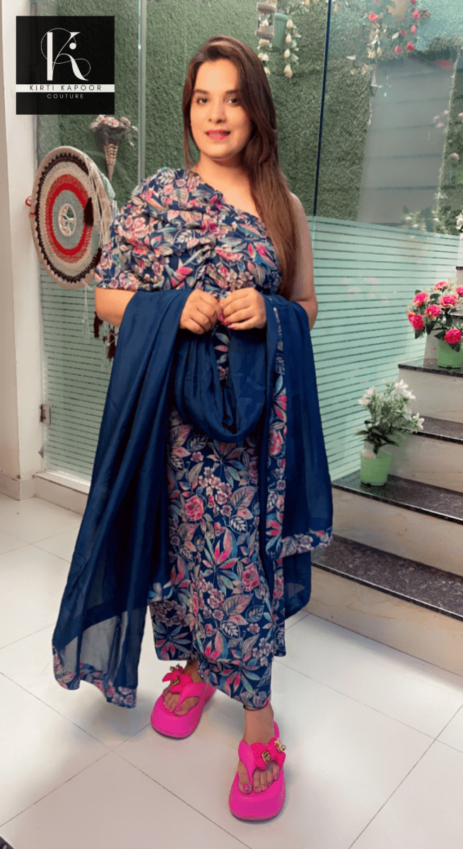Designer Georgette Suit with Matching Dupatta - Kirti Kapoor Couture