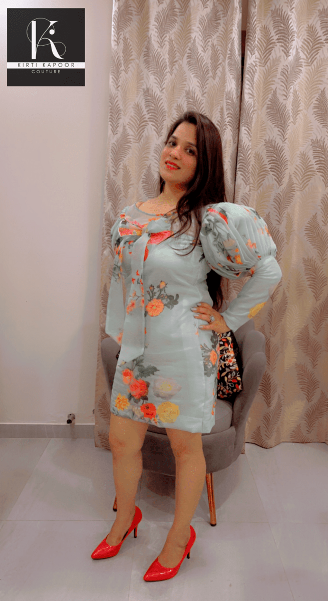 Designer Organza Tunic by Kirti Kapoor - Kirti Kapoor Couture