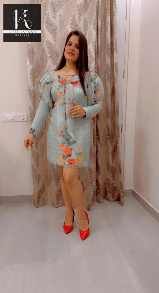 Designer Organza Tunic by Kirti Kapoor - Kirti Kapoor Couture