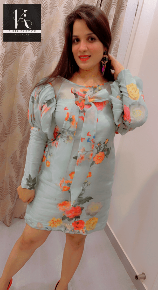 Designer Organza Tunic by Kirti Kapoor - Kirti Kapoor Couture