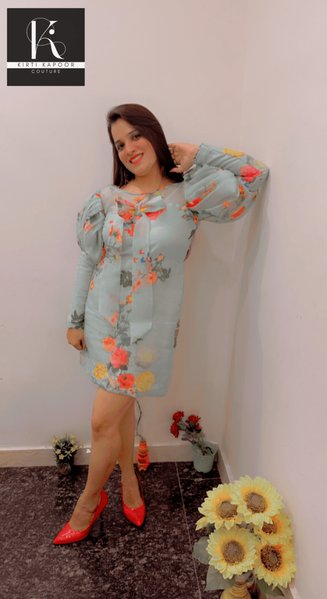 Designer Organza Tunic by Kirti Kapoor - Kirti Kapoor Couture