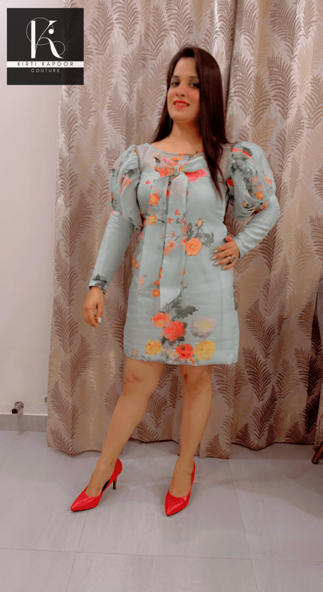 Designer Organza Tunic by Kirti Kapoor - Kirti Kapoor Couture