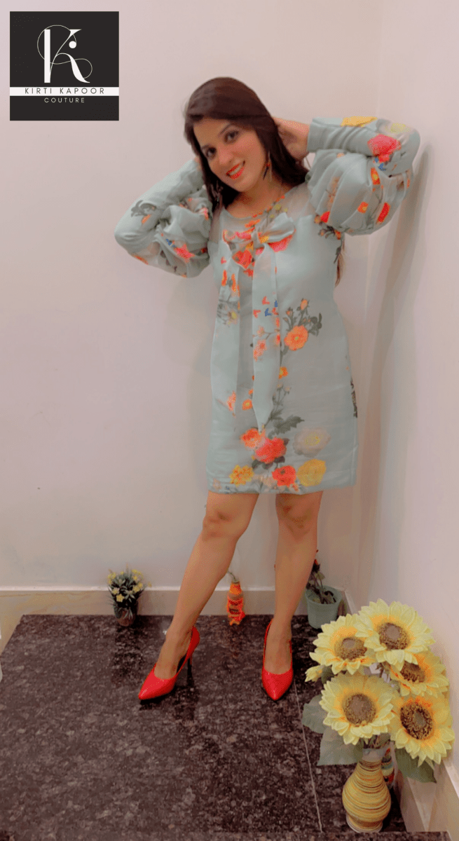 Designer Organza Tunic by Kirti Kapoor - Kirti Kapoor Couture