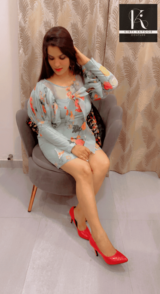 Designer Organza Tunic by Kirti Kapoor - Kirti Kapoor Couture