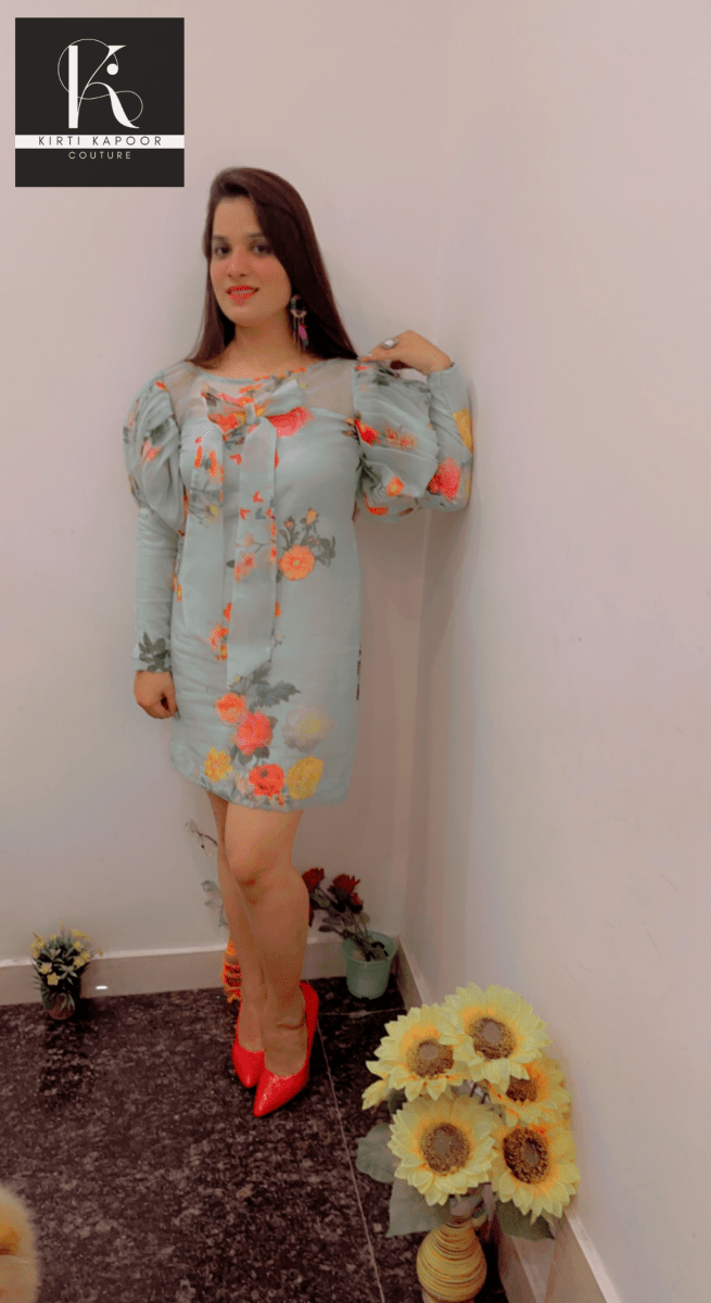 Designer Organza Tunic by Kirti Kapoor - Kirti Kapoor Couture