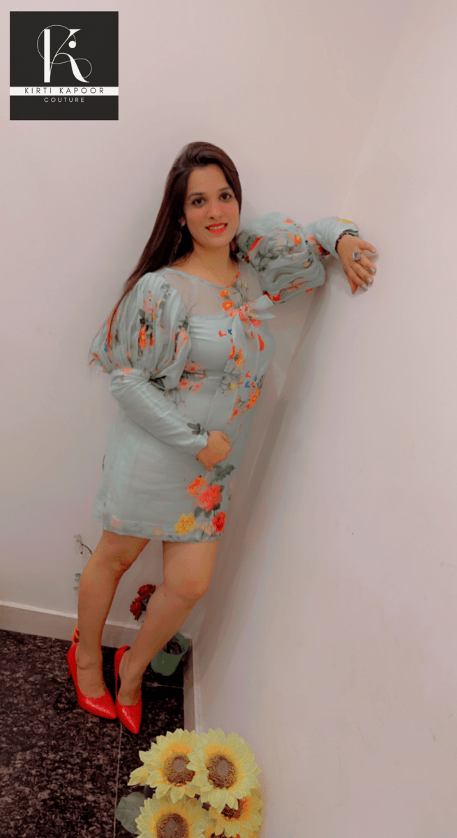 Designer Organza Tunic by Kirti Kapoor - Kirti Kapoor Couture