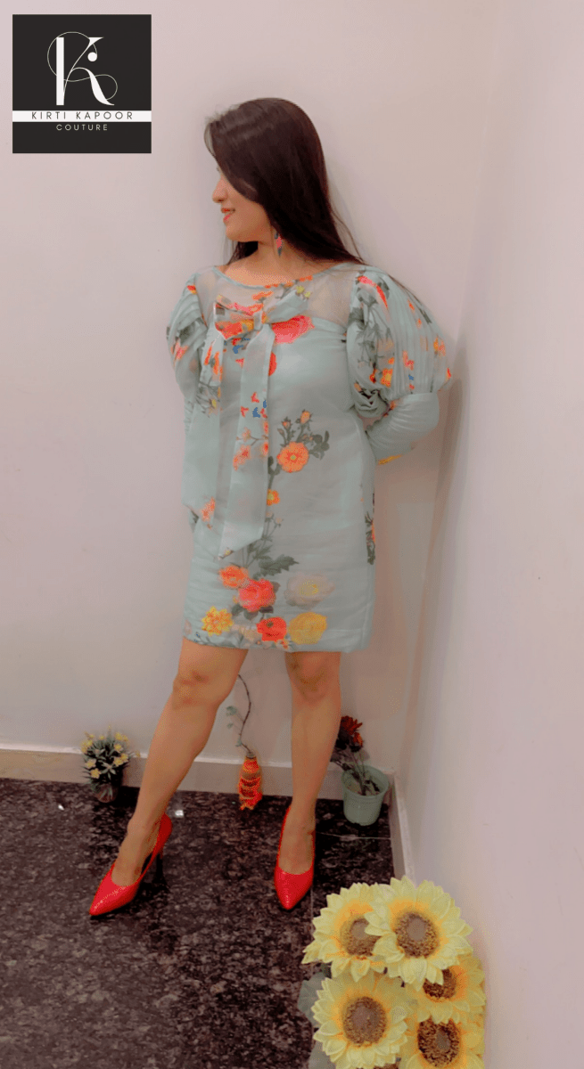 Designer Organza Tunic by Kirti Kapoor - Kirti Kapoor Couture