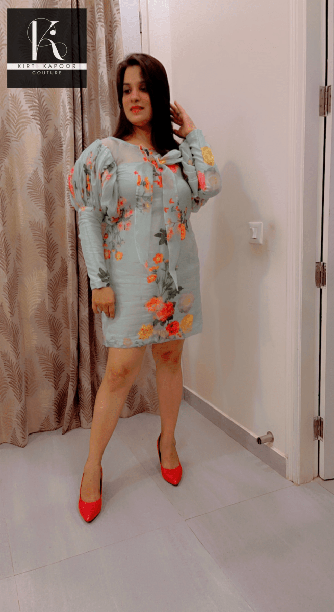 Designer Organza Tunic by Kirti Kapoor - Kirti Kapoor Couture