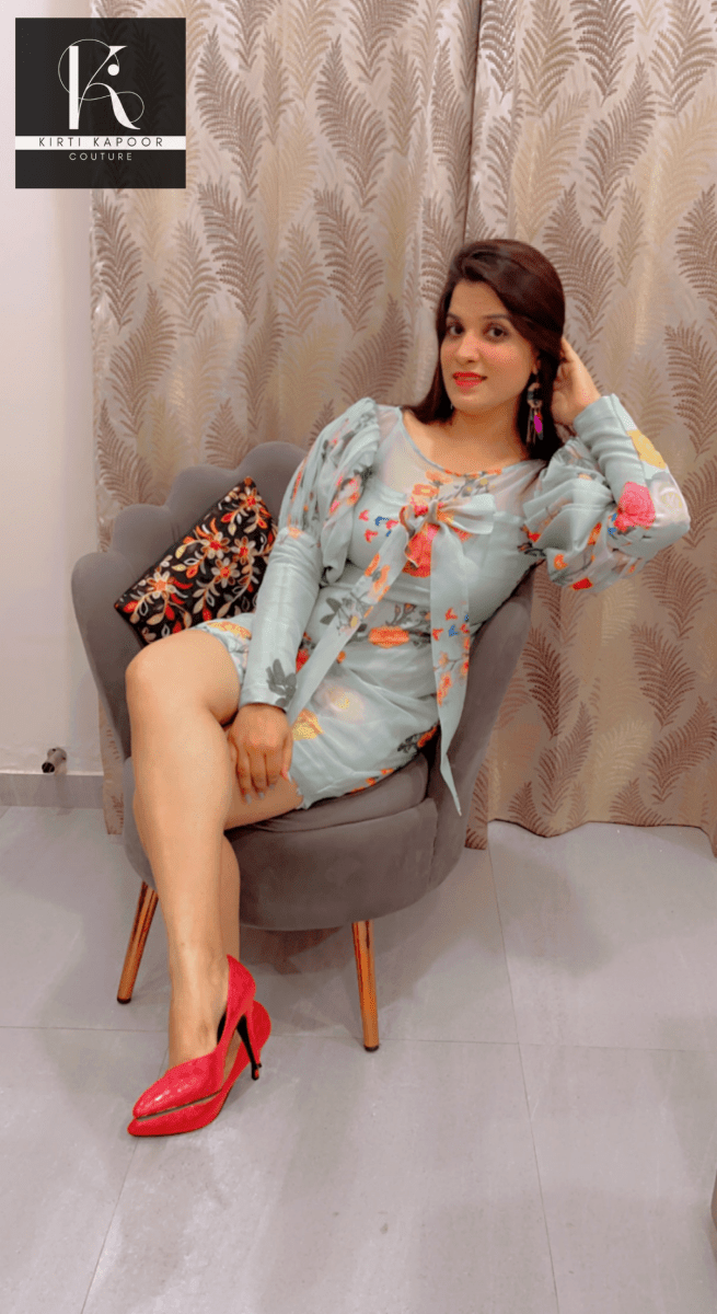 Designer Organza Tunic by Kirti Kapoor - Kirti Kapoor Couture