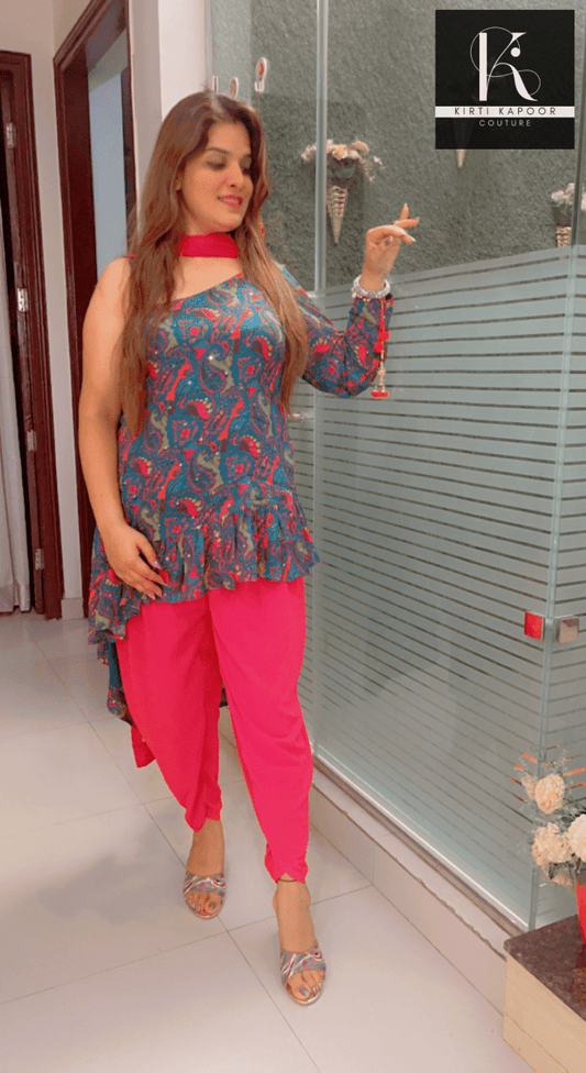 Dhoti Style Salwar Suit - Ethnic Wear by Kirti Kapoor - Kirti Kapoor Couture