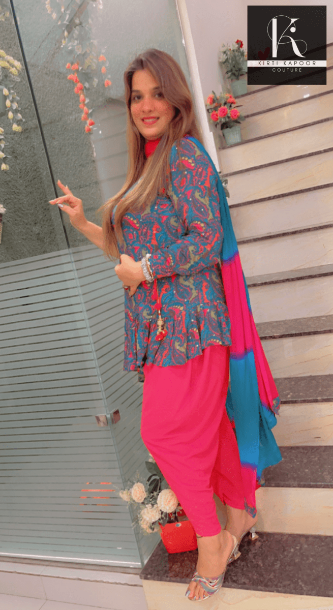 Dhoti Style Salwar Suit - Ethnic Wear by Kirti Kapoor - Kirti Kapoor Couture