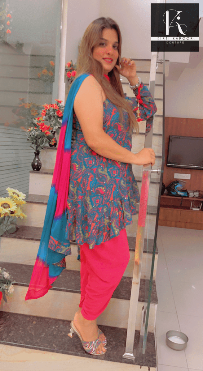 Dhoti Style Salwar Suit - Ethnic Wear by Kirti Kapoor - Kirti Kapoor Couture
