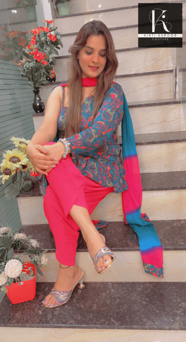 Dhoti Style Salwar Suit - Ethnic Wear by Kirti Kapoor - Kirti Kapoor Couture