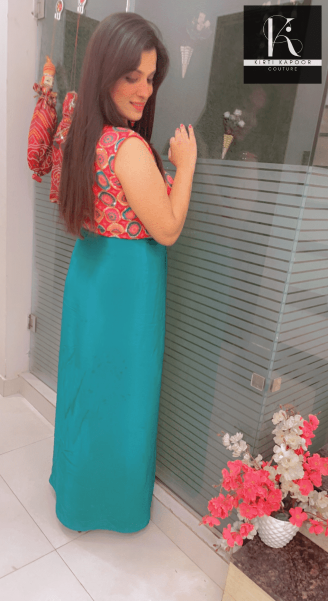 Draped Skirt - Trendy Shrug Style - Kirti Kapoor Couture