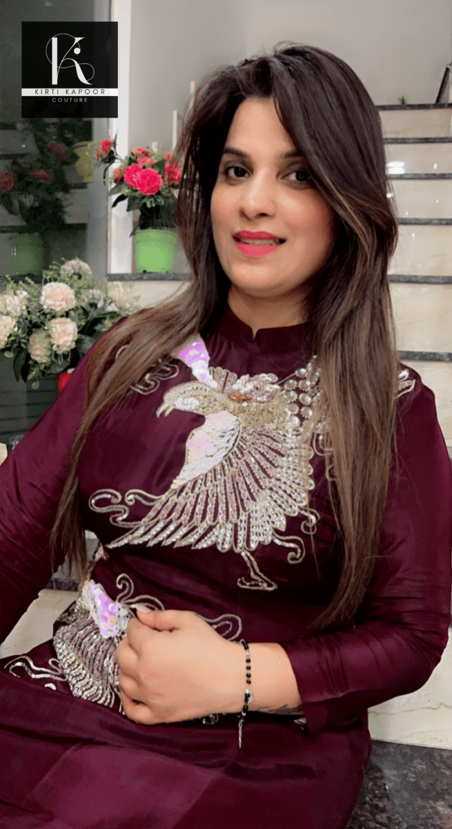 Eagle Hand - Embroidered Co - ord Set - Kirti Kapoor Couture