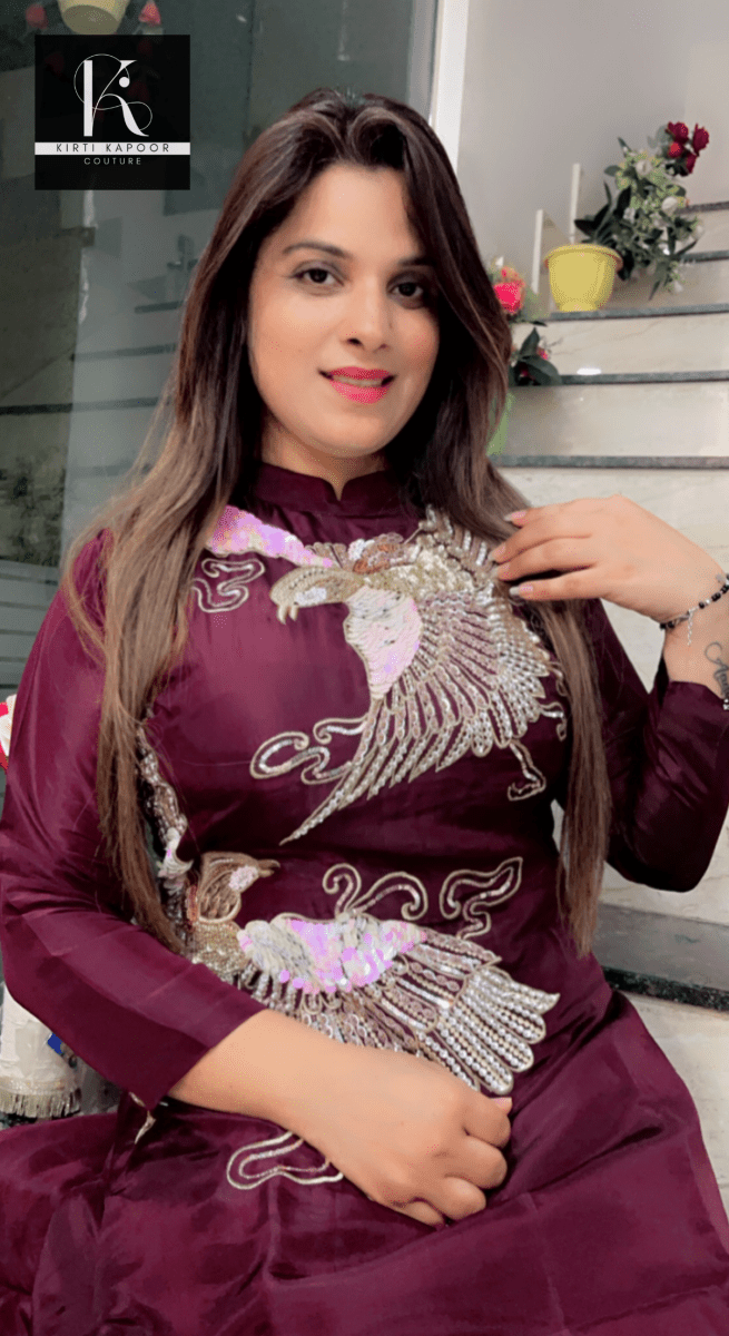 Eagle Hand - Embroidered Co - ord Set - Kirti Kapoor Couture