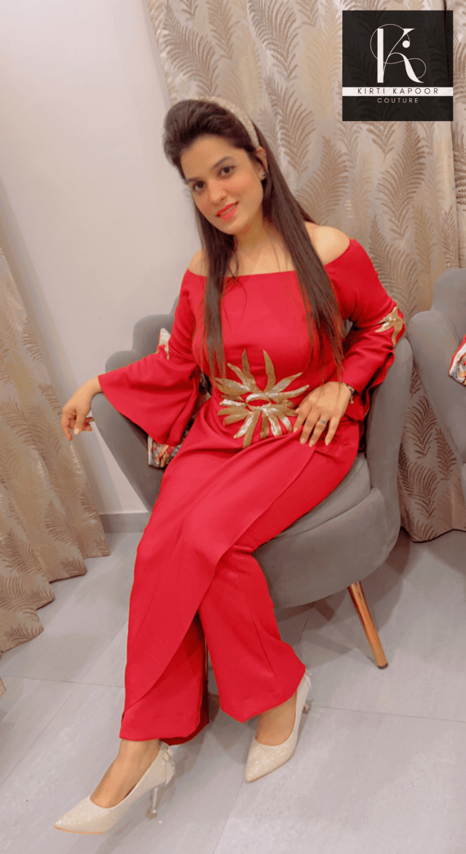 Embroidered Co - ord Set - Customisable Options Available - Kirti Kapoor Couture