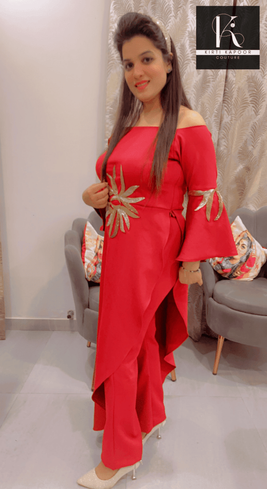 Embroidered Co - ord Set - Customisable Options Available - Kirti Kapoor Couture