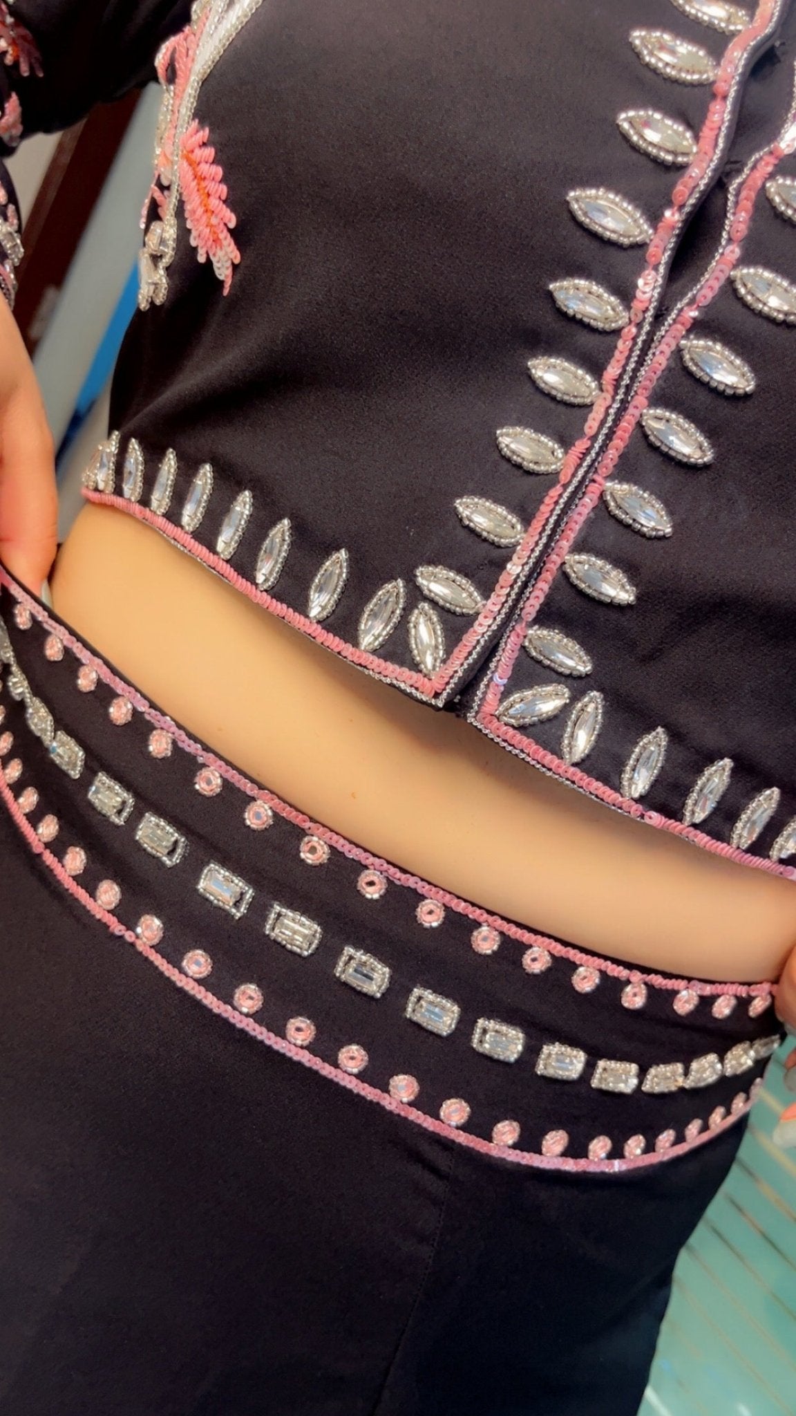 Embroidered Top & Skirt - Kirti Kapoor Couture